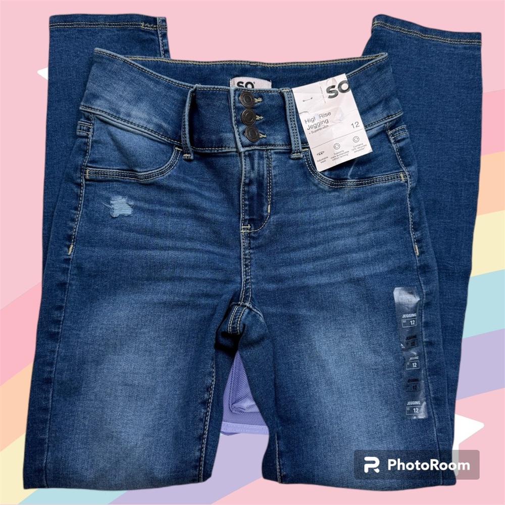 SO girls high rise jeggings
